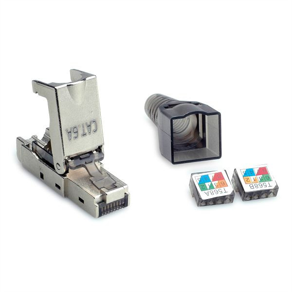 VALUE feldkonfektionierbarer RJ-45 Stecker Kategorie 6A (Class EA), STP, 26.99.0373