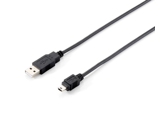 Equip USB 2.0 Cable Type A Male to Mini-B Male 1,8m, 128521