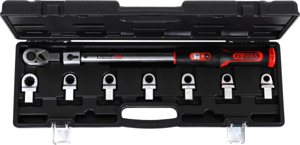 KS Tools 14x18mm INFINITOOL Einsteck-Drehmomentschlüssel-Satz 20-200Nm, 9-tlg, 516.9105