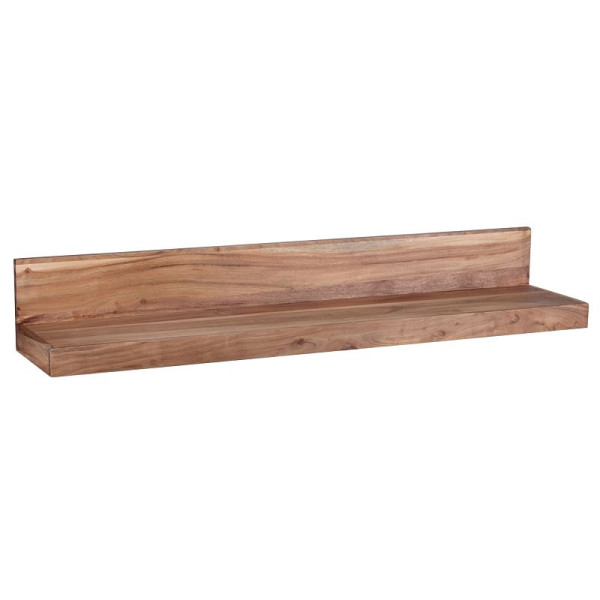 Wohnling Wandregal MUMBAI Massivholz Akazie 110 cm, Landhaus-Stil, Echt-Holz, Natur-Produkt, WL1.577