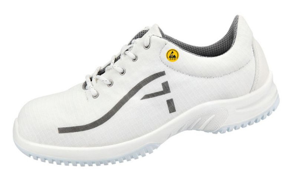 ABEBA ESD-Berufsschuhe uni6 Halbschuh weiß ESD, O2, Ristbereich mit Schnürung, Atmungsaktives Textil, 36729-42