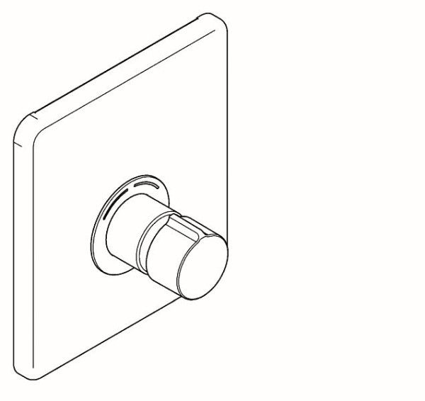 KWC Duscharmatur, F5, hydraulisch, Mischer, Unterputz, zur Umrüstung AQRM657/675, 2030051017