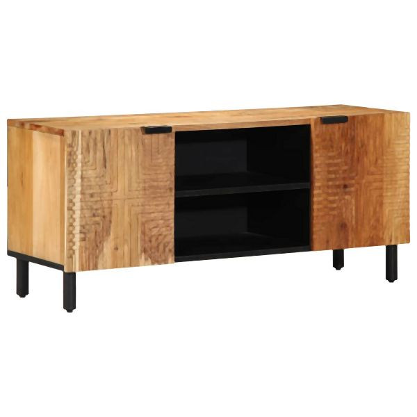 vidaXL TV-Schrank 105x33x46 cm Massivholz Akazie, 4017756