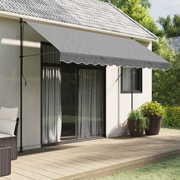 vidaXL Markisenvolant Anthrazit Gestreift 3,5 m, UV-beständig, 367763