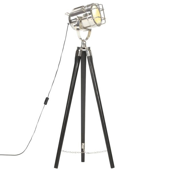 vidaXL Stativlampe Schwarz Mango Massivholz 97 cm, 286110