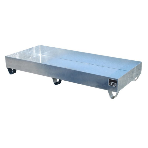 STEIN HGS Auffangwanne Serie 2000, 217 Liter, ohne Farbe, feuerverzinkt, Gesamthöhe 275 mm, feuerverzinkt, Kleingebinde, ohne Gitterrost, 79194.0078