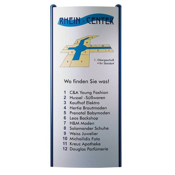 Stein HGS Pylon -Unitex C-, 600 x 1800 mm, mit Fußplatten zum Aufdübeln, nach RAL beschichtet, 21498-0202