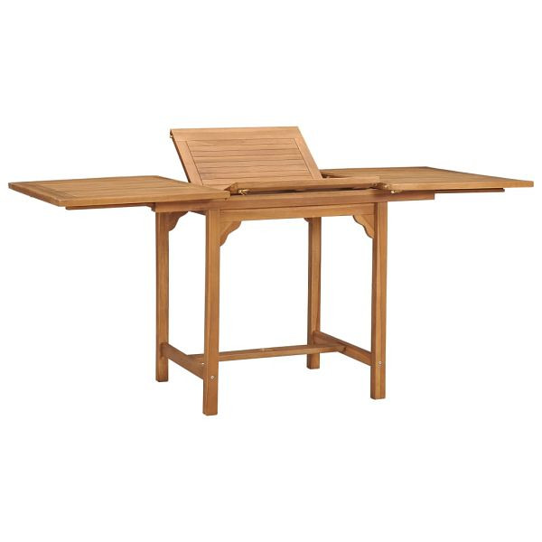 vidaXL Gartentisch Ausziehbar (110-160)x80x75 cm Massivholz Teak, 47420