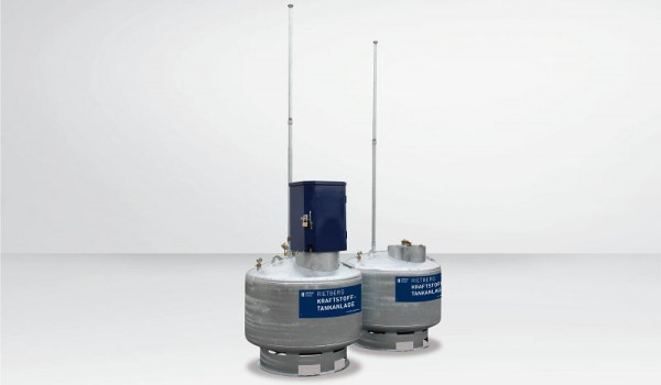 Seppeler Behälter Rietberg Kraftstofftankanlage KA 995, LxBxH: 1250x1250x1250mm, 945 Liter, innen roh und außen lackiert, 71113