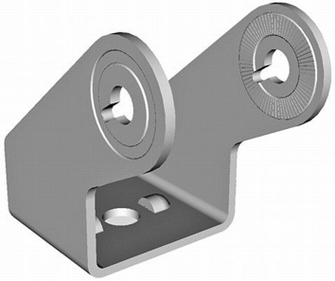 HELLA Halter, Universalhalter, u.a. für Anbau-Arbeitsscheinwerfer Ultra Beam, 9XD 990 298-031