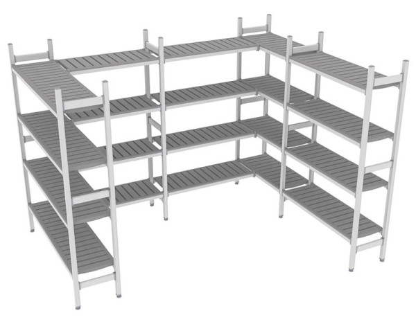 NordCap Regalsystem Z 290-230 / 294-234, 1375 / 850 / 1000 / 850 / 1075 x 375 x 1850 mm, 528901063
