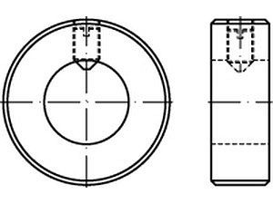 Stellringe DIN 705 Stahl A 80 VE=S