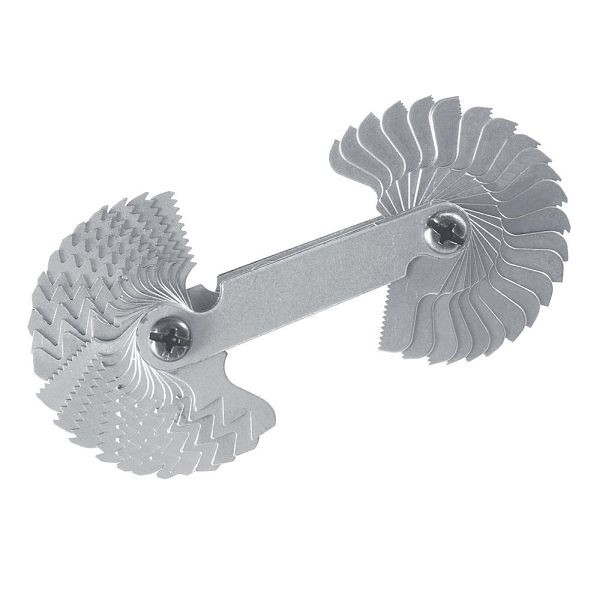 Silverline Kombi-Gewindelehren, metrisch und zöllig, 0,25–6 mm / 4–62 BSW, 245110