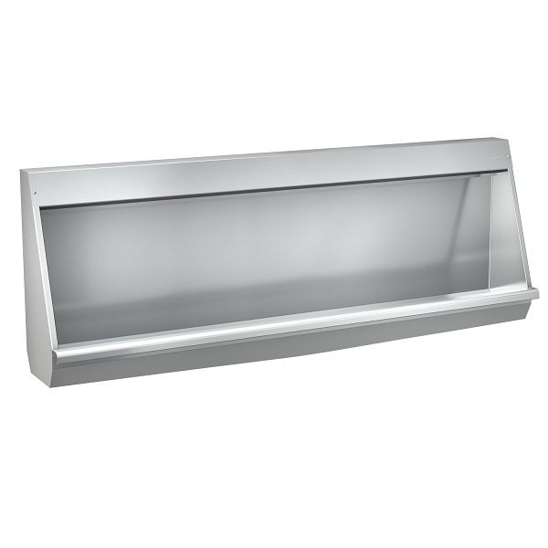 KWC Reihenurinal, CAMPUS, Edelstahl V2A, 1400x515x235 mm, Siebablauf mittig, 2000056967
