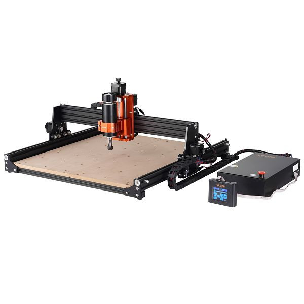 VEVOR CNC-Fräsmaschine Graviermaschine, 400x400x60mm Arbeitsbereich, 300W, 3-Achsen-GRBL-Steuerung, 1200 U/min, SKDKJ4040CM04TPDJV2