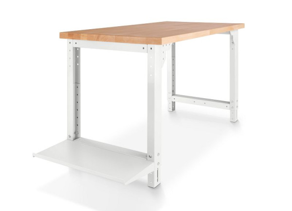 bott cubio Ablage für Werkbankfuß ESD BxTxH: 293 x 650 x 20/50 mm, RAL 7035 ESD, 41010135.20V