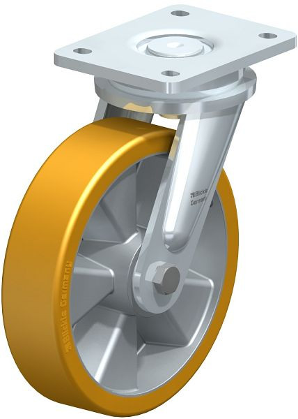 Blickle LO-ALTH 200K Stahlgeschweißte Schwerlast-Lenkrolle, Blickle Extrathane®, Hellbraun, 266114