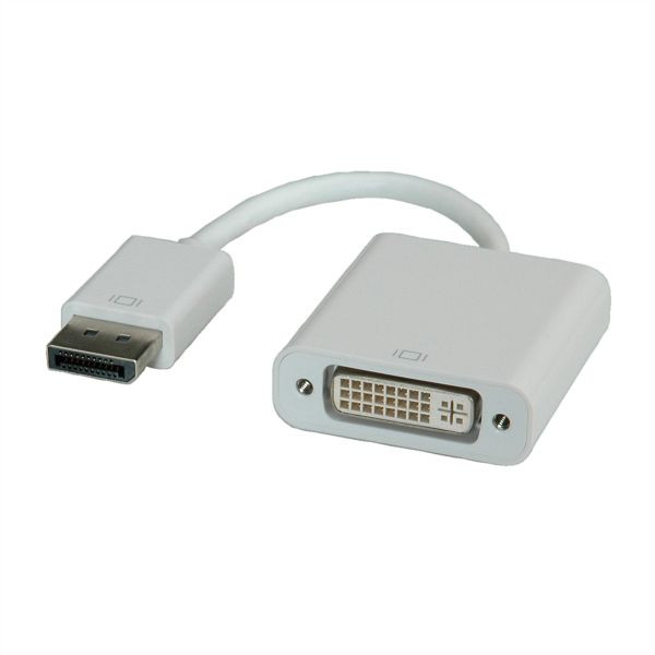 ROLINE DisplayPort-DVI Adapter, DP Stecker-DVI Buchse, 12.03.3133