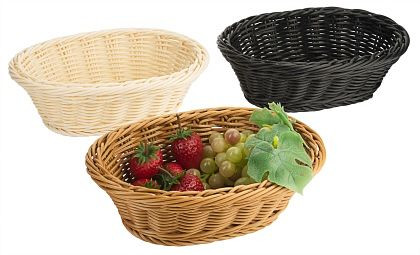 Contacto Polykorb, oval 23 cm, schwarz, 4787/247