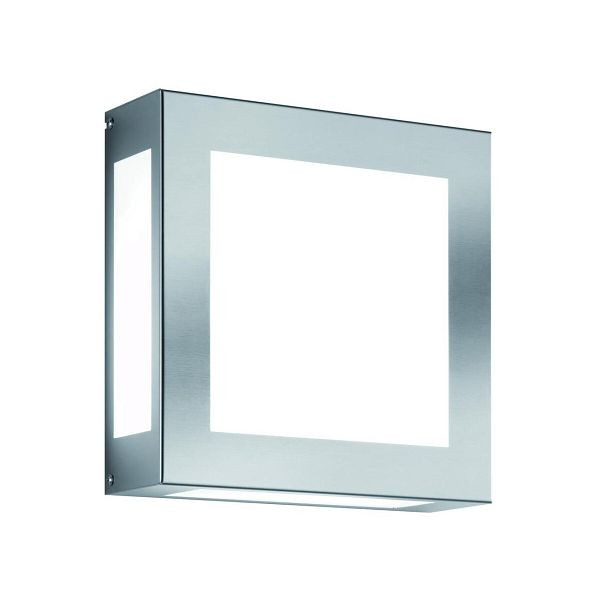 CMD Wandanbauleuchte 2x60W AuqaLegendo Edelstahl gebürstet Glas opal 42, 134288