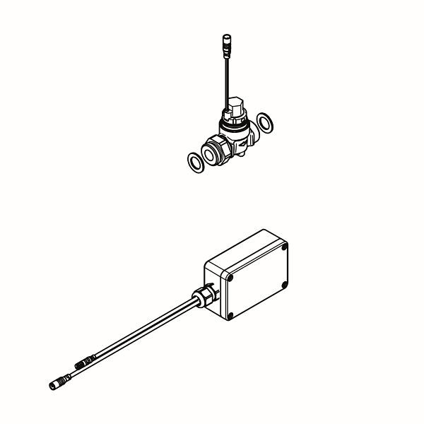 KWC Smart Urinal Unit, F5, elektronisch gesteuert, Umrüstung AQUATRON, für Batterie oder Netzteil, 3600009205