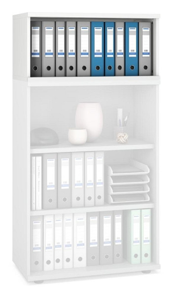 Deskin Aufsatzregal MULTI M pro, Dekor: Weiß, BxHxT: 800 x 390 x 420 mm, 272682