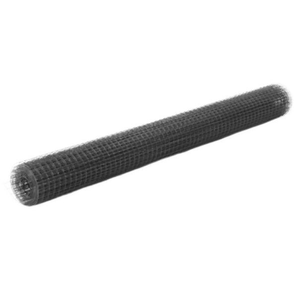 vidaXL Drahtzaun Stahl mit PVC-Beschichtung 25x1,5 m Grau, 143657