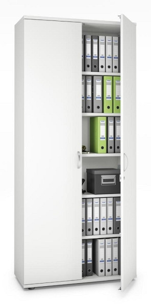 Deskin Flügeltürenschrank MULTI M pro, Dekor: Weiß, BxHxT: 1000 x 2250 x 420 mm, 256541