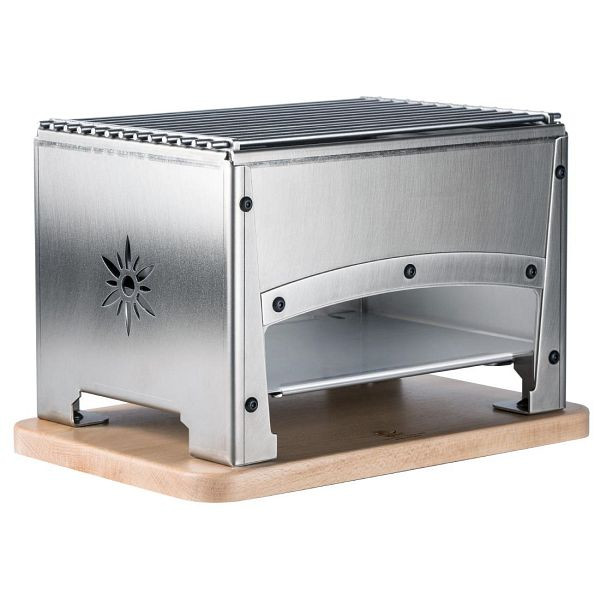 Tellier Brasero Tischgrill BRASI-F, ideal zum Garen von Fleich, Fisch und Gemüse auf Ihrer Terrasse, Ihrem Balkon oder auf Reisen, FP429