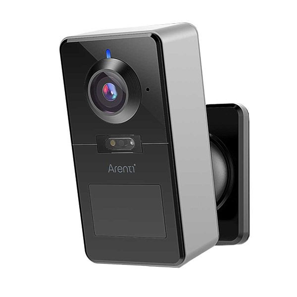 Arenti Power1Q 2K 4 MP Batteriebetriebene kabellose WLAN-Überwachungskamera mit KIT-gestützter Personenerkennung, arpw1q