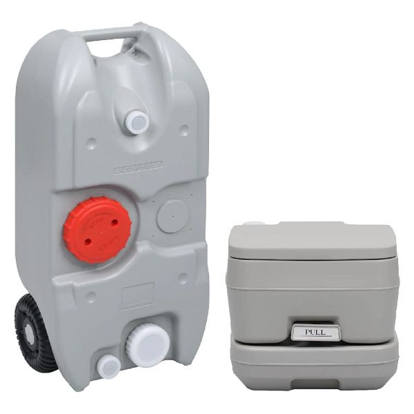 vidaXL Tragbare Camping-Toilette mit Wasserbehälter, 3154900