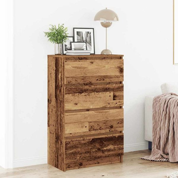vidaXL Sideboard Altholz-Optik 60x35x98,5 cm Holzwerkstoff, 861128
