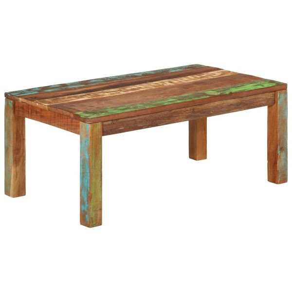 vidaXL Couchtisch 100x55x40 cm Massives Altholz, 356252