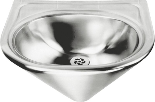 KWC Einzelwaschtisch, Anima, Edelstahl, 450x280x400 mm, konisch, Siebventil, 2000071857