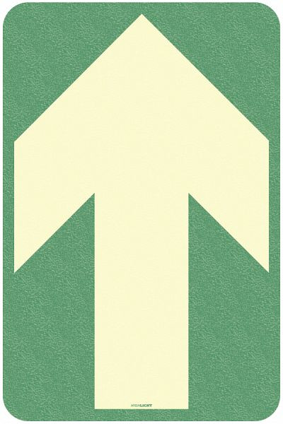 Moedel Markierungspfeile HIGHLIGHT, Aluminium, nachleuchtend, 310-mcd, selbstklebend, 150x100 mm, 55012