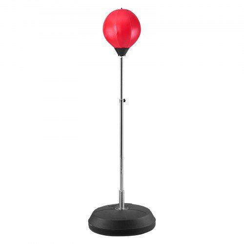 VEVOR Boxsack Set, Reflex-Boxsack, Höhenverstellbares Schlagsack-Set mit Boxhandschuhen und Ständer 43 x 43 x 146 cm, QJDXLXDPLSQJD2KI1V0