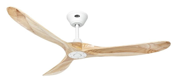 CasaFan Deckenventilator Eco Genuino 152 Lack matt weiß-Massivholz natur, 315214