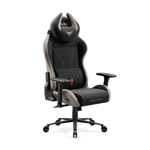 Diablo Chairs Stoff Gaming Stuhl Diablo X-Horn 2.0, normale Größe, Kamelschwarz, 1611