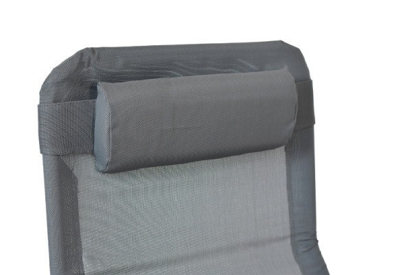 Merxx Kopfkissen für Wellnessliege XXL, mit Band zum Befestigen, grau, 26899-307