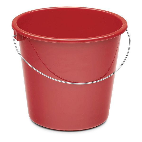 Nölle Eimer - Plastik, rund, 5 Liter, rot, 243047811, 4250560506641