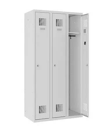 Eurobox Umkleidespind, 3 Abteile 900 mm, 0100-030301