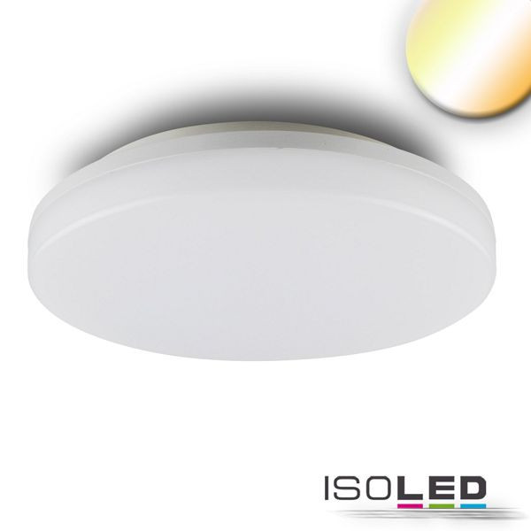 ISOLED LED Decken/Wandleuchte mit HF-Bewegungssensor 24W, weiß, rund, IP54, ColorSwitch 3000/4000K, 113707