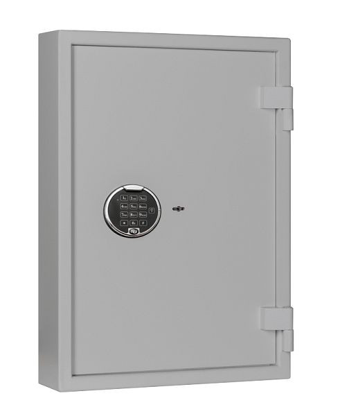 Eichner Schlüsseltresor mit Elektronikschloss, Einrichtung für 70 Schlüsselhaken, 436 x 460 x 140 (HxBxT,mm), Farbe: RAL 7035, 9201-00010-ELS