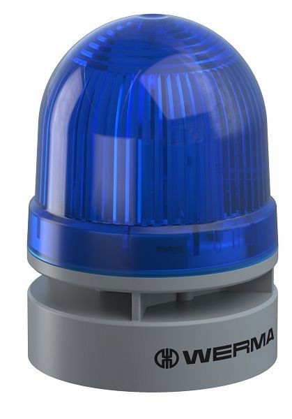 WERMA Mini TwinLIGHT Combi 12VAC/DC BU- blau, 460.510.74