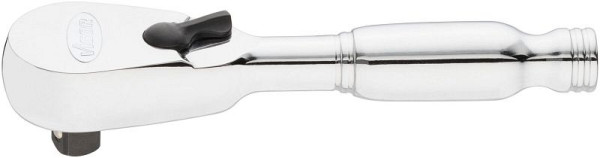 VIGOR Feinzahn-Umschaltknarre, extrakurze Ausführung, Vierkant massiv 6,3 mm (1/4 Zoll), 95 mm, V4944-XS