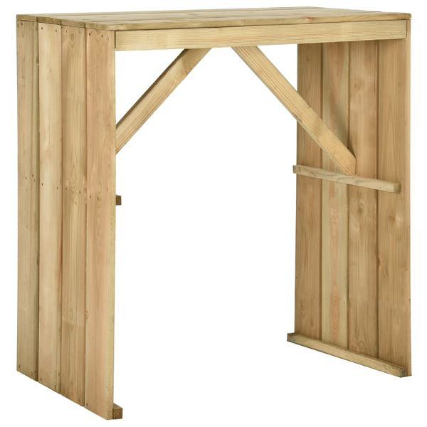 vidaXL Bartisch 100x60x110 cm Imprägniertes Kiefernholz, 318416