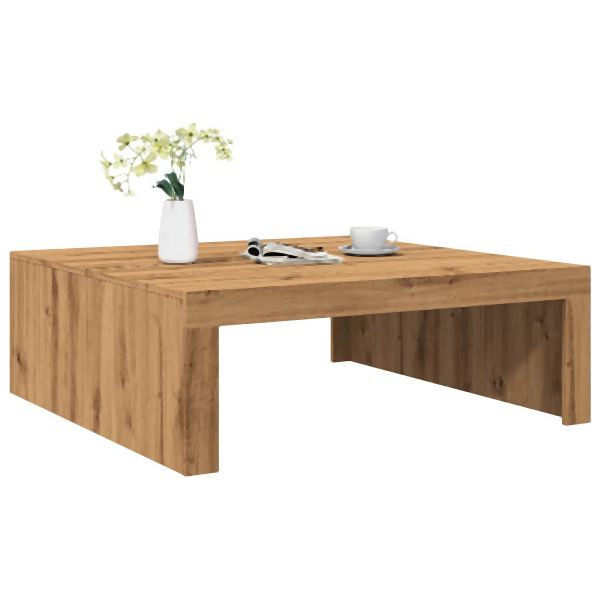vidaXL Couchtisch Artisan-Eiche 100x100x35 cm Holzwerkstoff, 856685