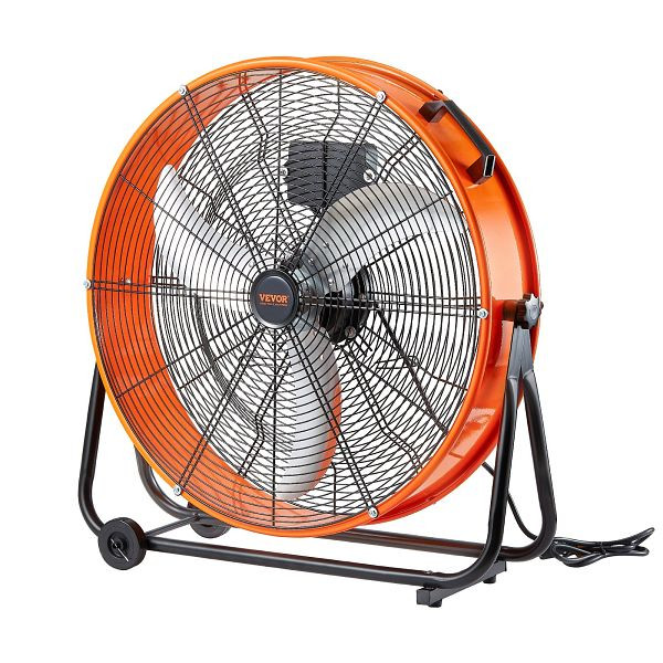 VEVOR Trommelventilator Bodenventilator Standventilator, 3-Gang 145W inkl. Timer, GYLSFS24YCACQCOS3V2