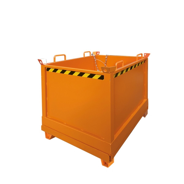 Eichinger Industrie Klappbodenbehälter, 1000 kg, 500 Liter reinorange, 850 x 1250 x 850 mm, 20390800000000