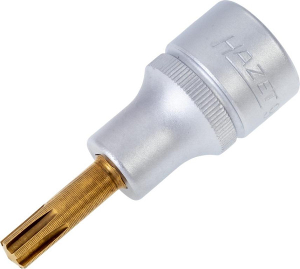 Hazet Schraubendreher-Steckschlüsseleinsatz, Vierkant hohl 12,5 mm (1/2 Zoll), Innen Keilprofil Ribe-CV, M7, 991-7